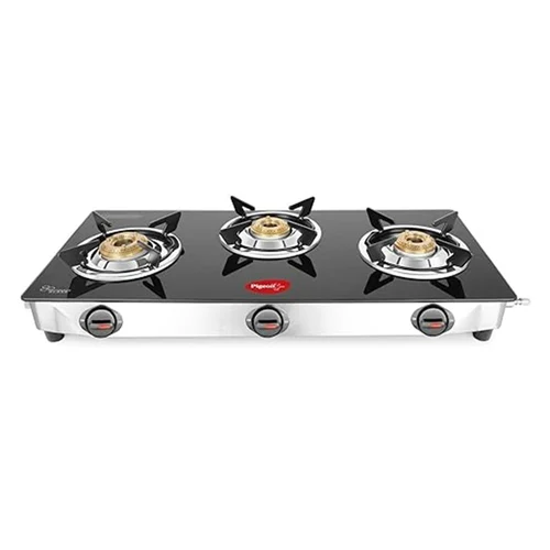 PIGEON 3 BURNAR GLASS GAS STOVE