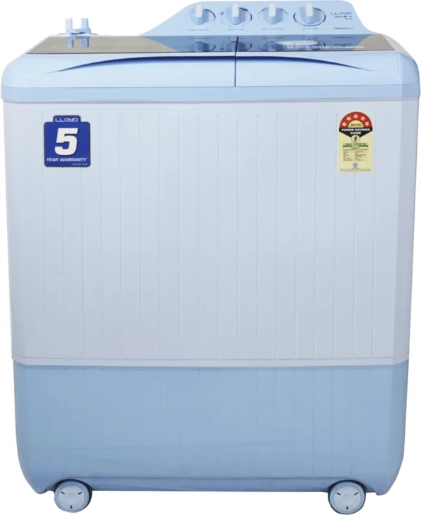 Lloyd Semi Automatic Washing Machine 8.5 Kg 5 Star GLWMS85APBEX Pastel Blue