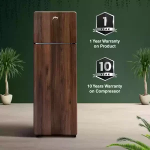 GODREJ RTEONCRYSTAL280B 244L WOODEN DOUBLE DOOR REFRIGETOR